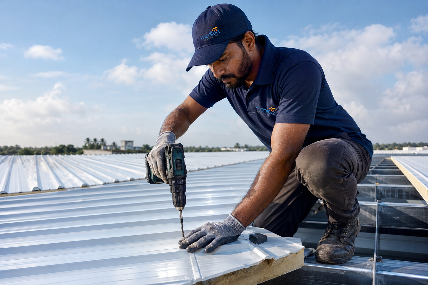 Fire roof panels