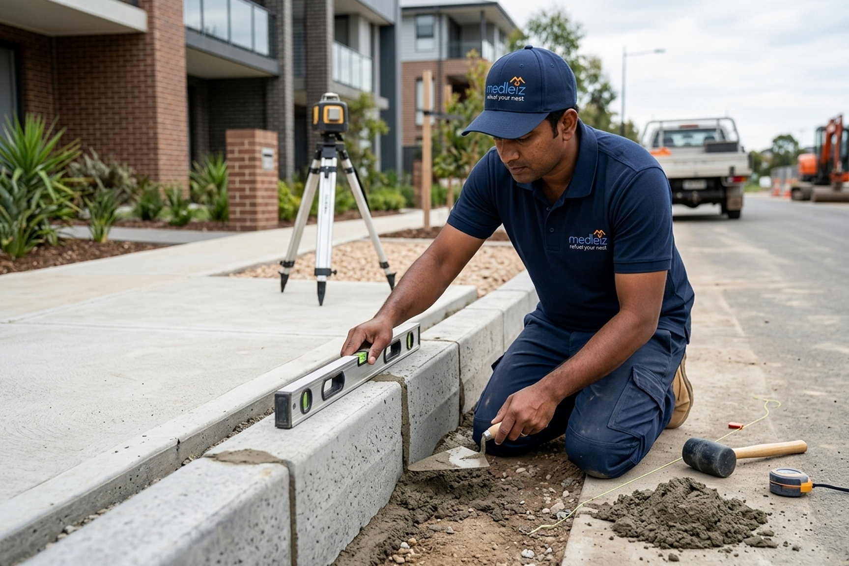 Concrete curb stones