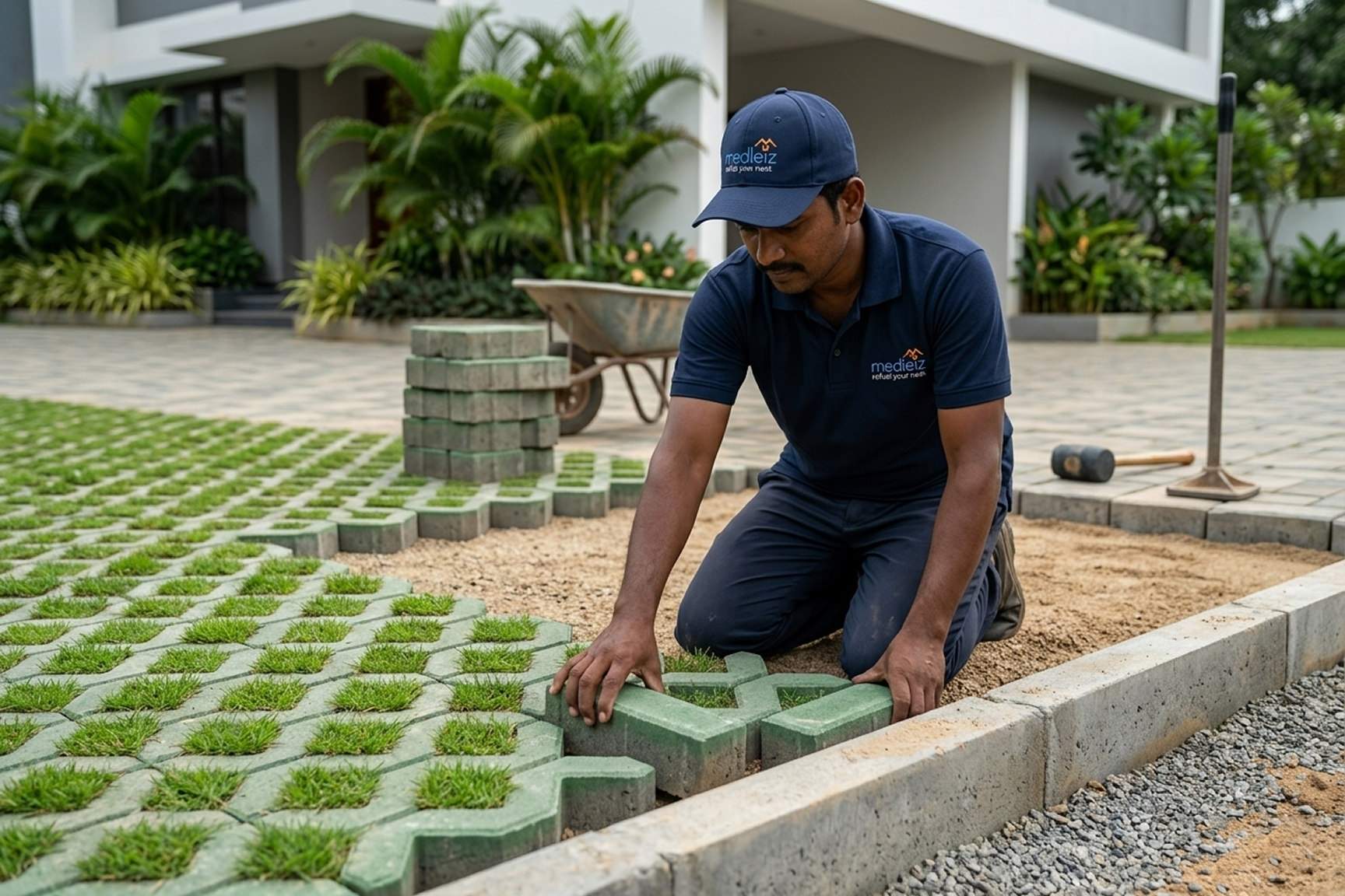 Grass pavers
