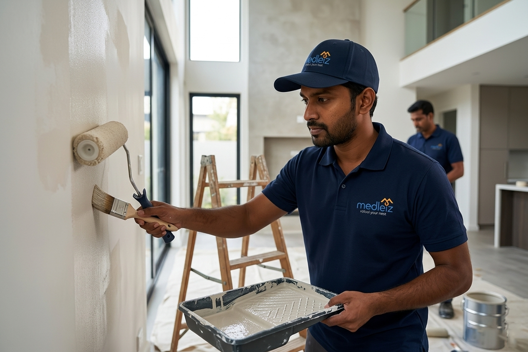 Wall painting labour only