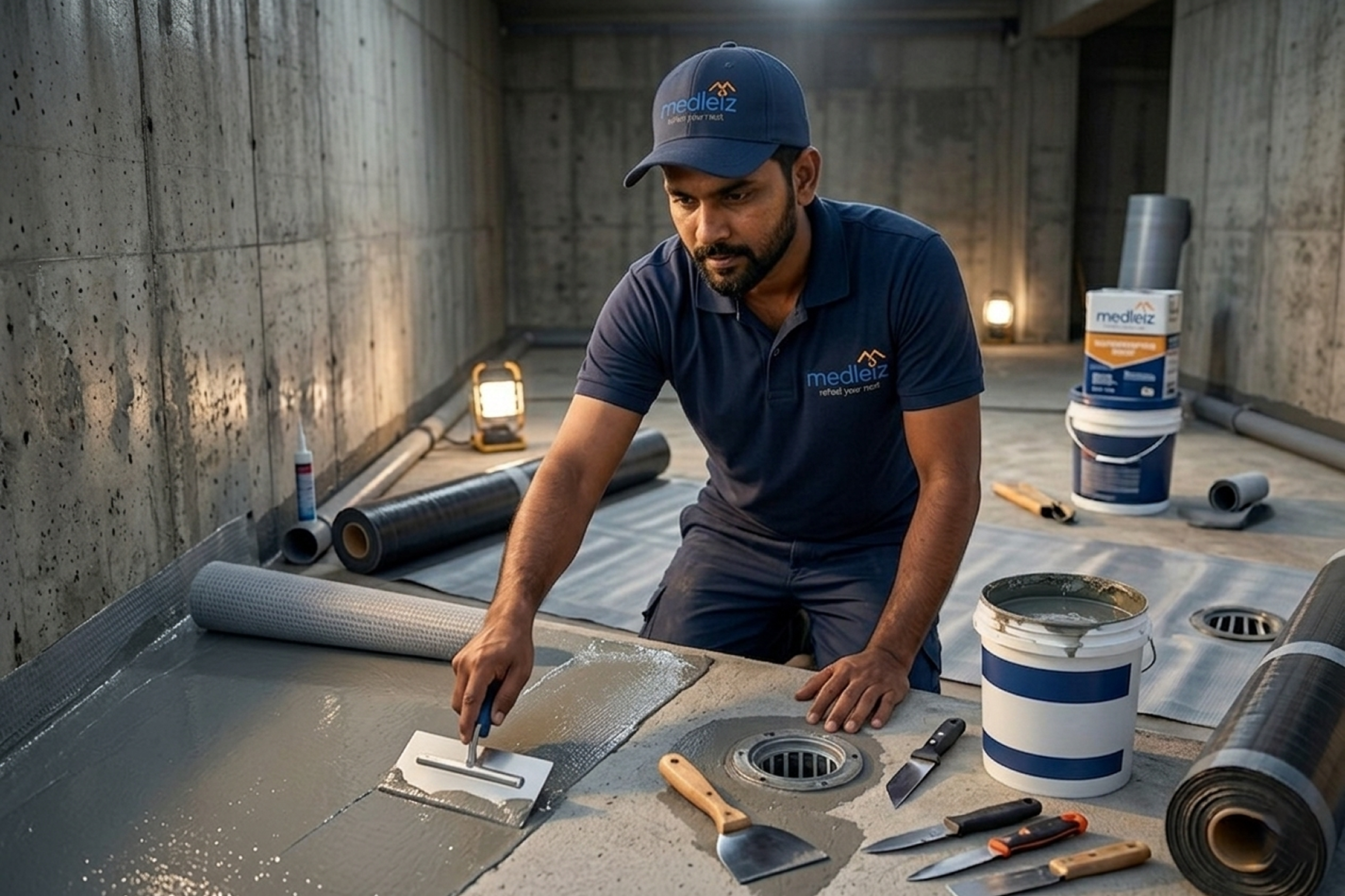 Basement waterproofing