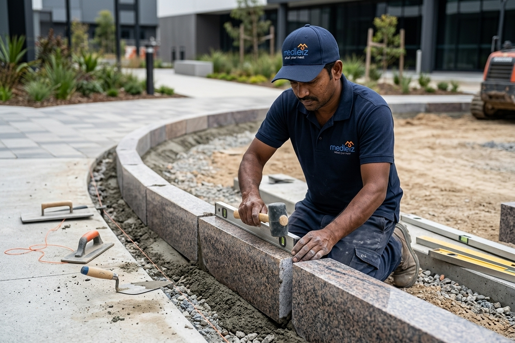 Granite curb stones