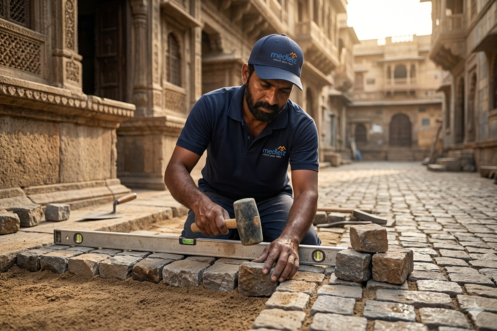 Cobblestone pavers
